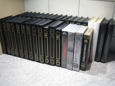 Familiefilm, instruktør VHS, 35 stk. VHS bånd med forskellige film kan afhentes til en samlet pris k
