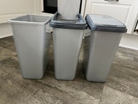 Affaldsstativ, 3 spande