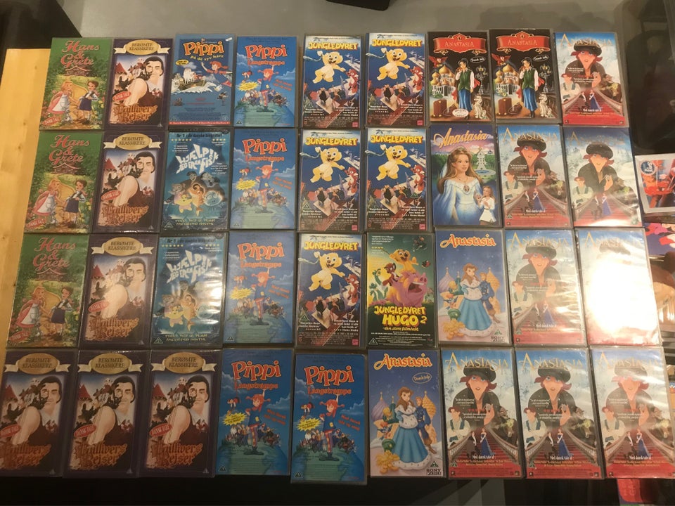 Tegnefilm, VHS, instruktør Anastasia