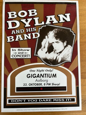 Koncertplakat, Bob Dylan