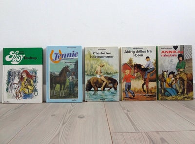 Susy Rødtop, Jennie Drømmen om en hest, Annika bøger, Charlottes hestesommer, Hestebøger, Prisen på 