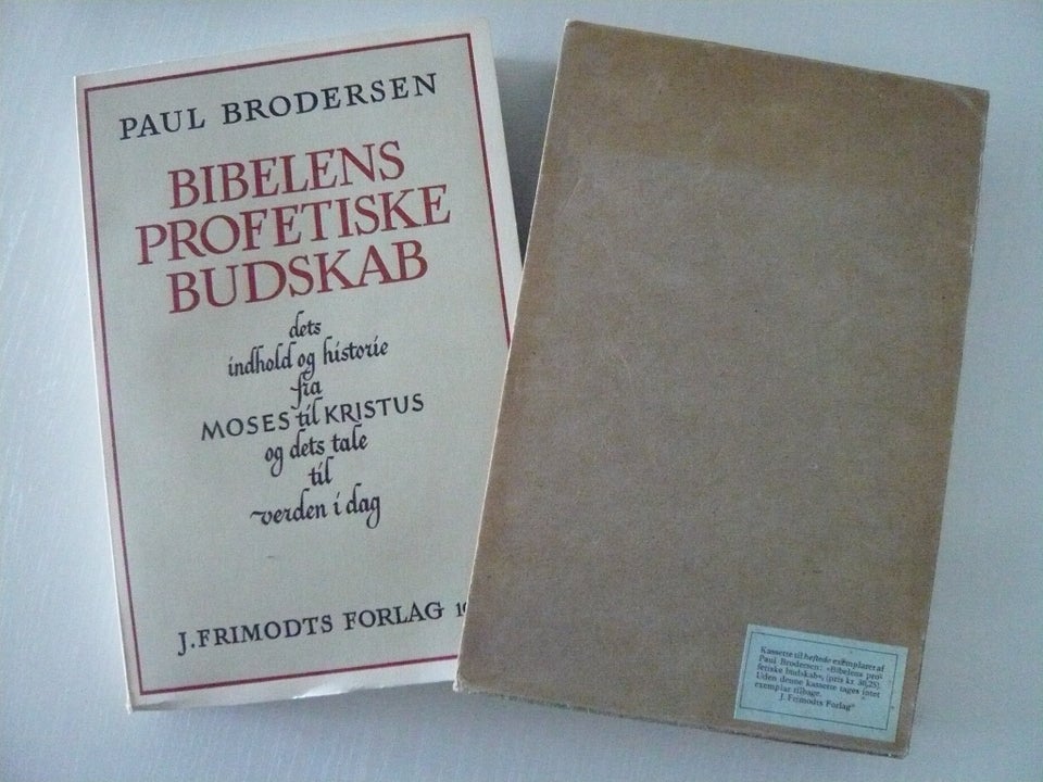 Bibelens Profetiske budskab, Paul Brodersen, emne: