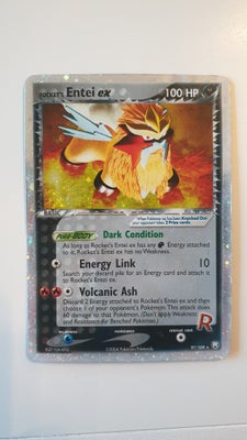 Samlekort, Rocket's Entei ex - 97/107, Sælger dette Ultra Rare Pokemonkort fra EX Team Rocket Return