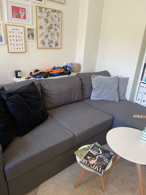Sofa, 3 pers., 3 personers Ikea sovesofa med opbevaring. 
Den kan af hentes på Frederiksberg (stue l