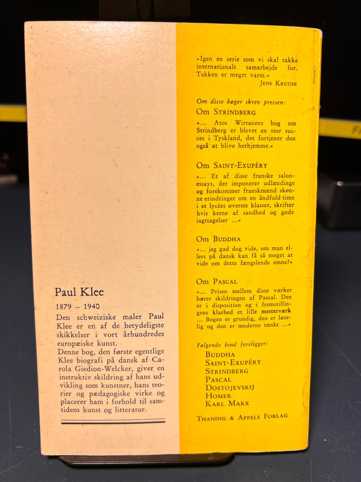 Paul Klee - dagsbogs notater , Garola Giedion-Welker ,
