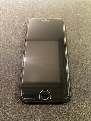 iPhone 7, 128 GB, sort, God, Batterikapacitet 97% (batteri skiftet for et år siden og ikke brugt sær