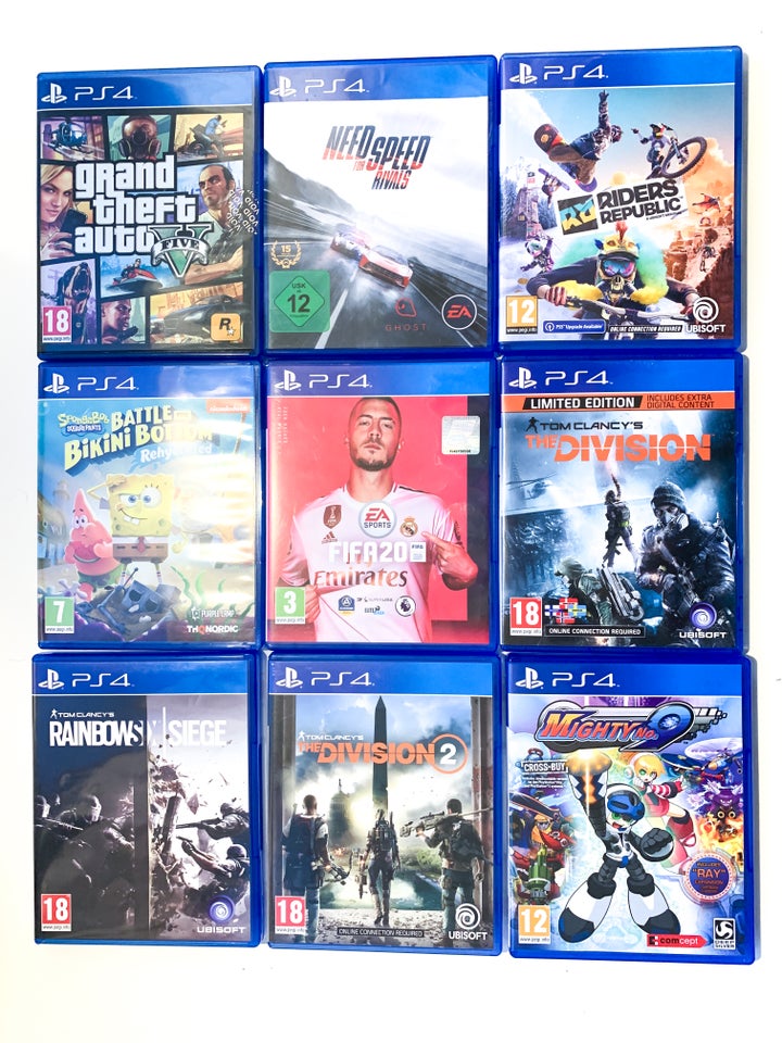 Blandede PS4 spil - se priserne i beskrivelsen, PS4