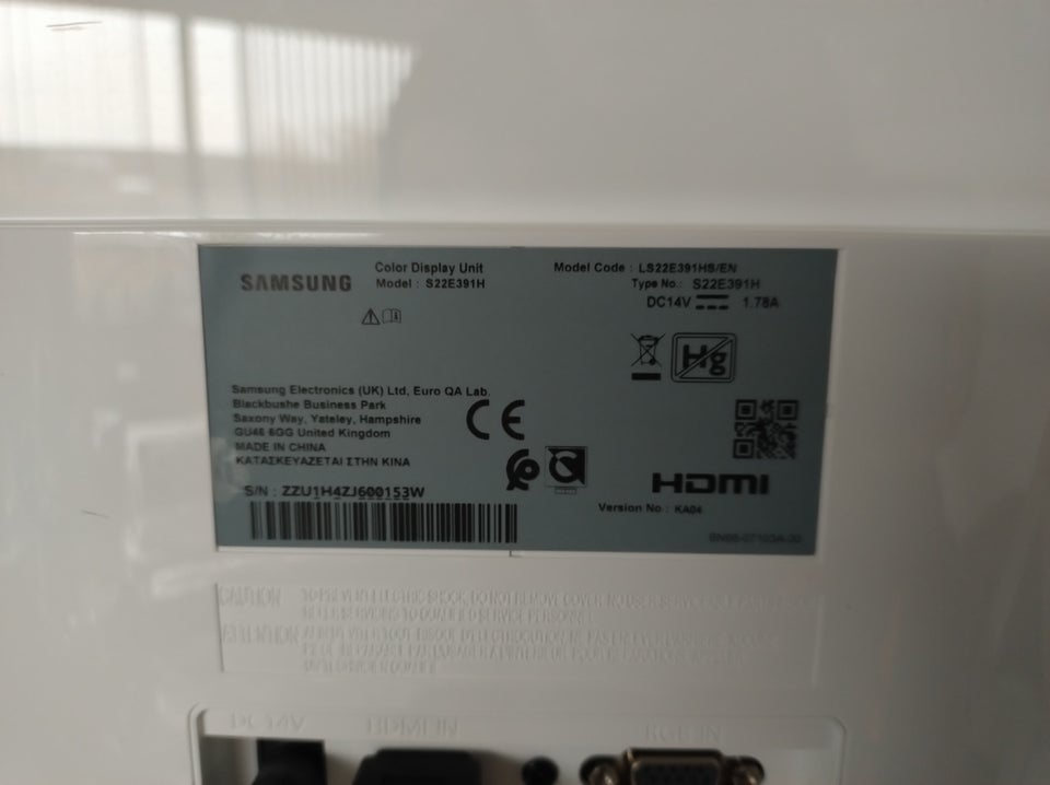 Samsung, fladskærm, 22 tommer