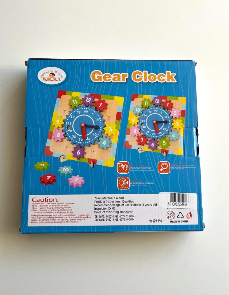 Gear clock, puslespil