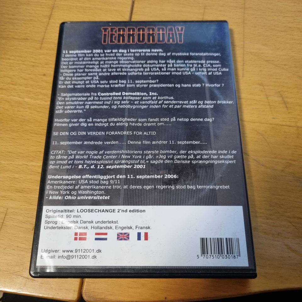 Terrorday, DVD, dokumentar