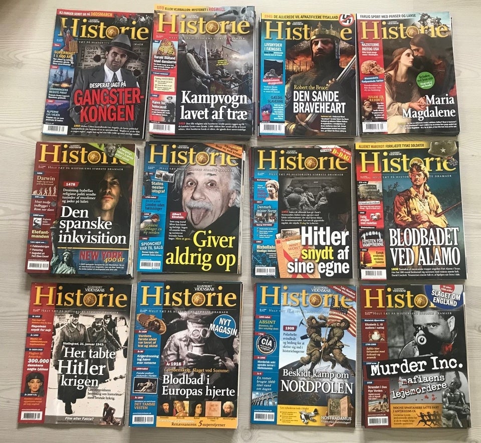 Tidsskrift HISTORIE 78 stk, Magasin