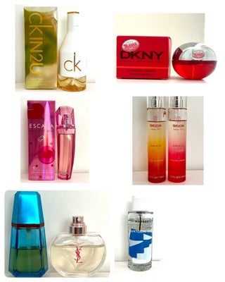Eau de parfum, Dufte, Div, Forskellige brugte dufte 5-120kr. 
Se mine opslag med hver enkelt. 
CK 12