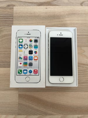 iPhone 5S, 16 GB, hvid, Perfekt, • Fremstår som ny 
• Har ingen ridser eller skrammer 
