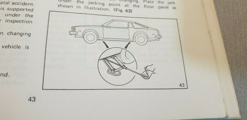 Instruktionsbog, Mazda 121 Cupe