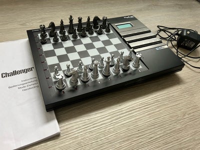 SAITEK Mephisto skakcomputer, Strategispil, brætspil, Super skakcomputer til at spille imod samt træ