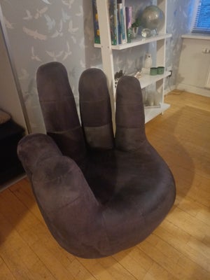 Hånd shaped  lounge chair, Grå blå, I pæn stand