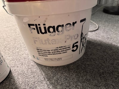 Flugger Flutex Pro Hvid, Flügger, 4.5 liter, Hvid, The original amount of paint was 9.1 l, currently