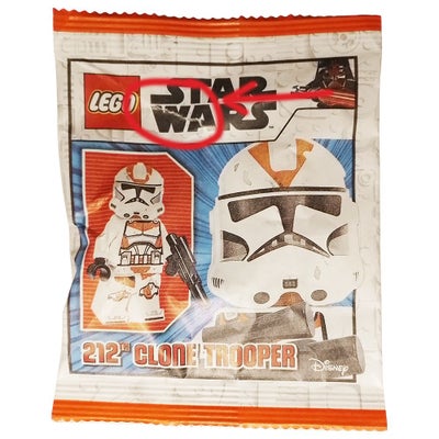 Lego andet, (2023) - KLEGO1_912303_DAM Lego Star Wars, 212th Clone Trooper - Lego Polybag, Paperpack