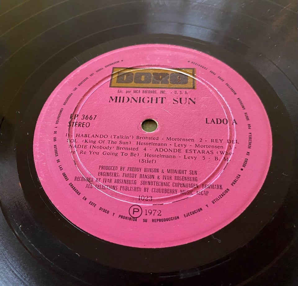 LP, MIDNIGHT SUN, Midnight Sun…Venezuela