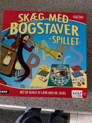 Spil med læring, brætspil, Lær med bogstaver fra 4-7 år. Alle dele er der. Spillet er som nyt men ka