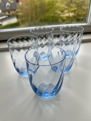 Glas, Drikkeglas, Anna von lipa, 5 stk smukke swirl tumbler glas fra Anna Von Lipa, brugt som vandgl