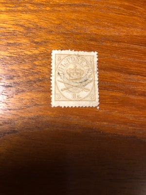Danmark, stemplet, Klassisk Danmark fra 1864, Frimærke. Danmark AFA nr. 14 fra 1864 som 8 skilling g