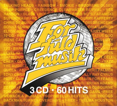 Various Artists: For Fuld Musik 2, pop, 
3 CD boks med 60 fede hits

Flot stand
