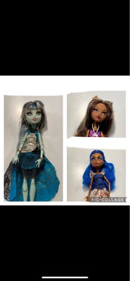 Barbie, Monster High, Monster High dukker, Se billeder for stand, tilbehør og priser - Sender gerne 