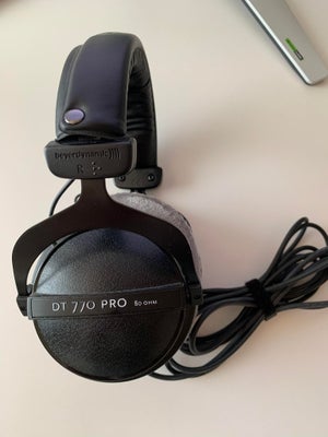 headset hovedtelefoner, Beyerdynamic, Sælger mine elskede Beyerdynamic DT 770 Pro 80 Ohms, da jeg ha