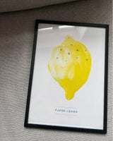 Citron plakat med ramme