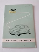 Instruktionsbog, Fiat 600