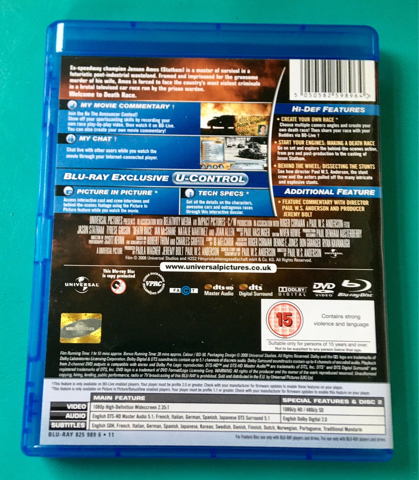 輸入盤】Universal Studios Death Race 2 [New Blu-ray] With DVD