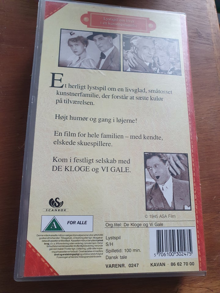 Familiefilm, De kloge og vi gale