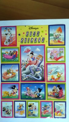 Klistermærker, Disney STAR STICKER, 1 stk. ark sælges for 50 kr... Mener det er forholdsvis gammelt,