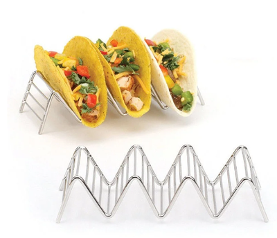 Hotdog holder/Taco holder, Hot dog holder/taco holder af rustfrit stål
Aldrig brugt
25x7 cm - plads 