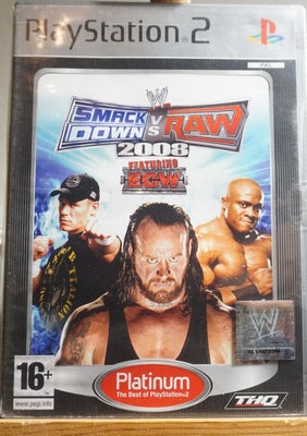 Smackdown vs Raw 2008, PS2, WWE Wrestling Smackdown vs Raw 2008 til Playstation 2 PS2. Spillet er te