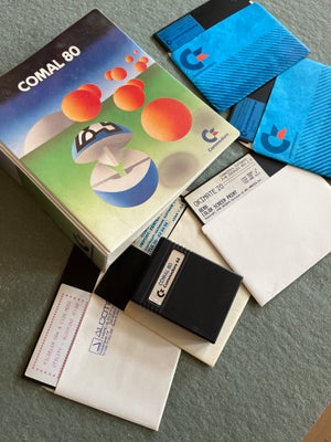 Comal 80, Commodore, Til commodore 64.
Comal 80
Plus lidt disketter…
Ved dog ikke helt om der er det