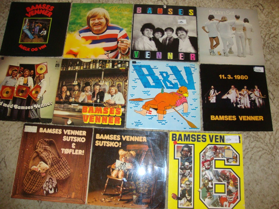 LP, BAMSE ( BAMSES VENNER), 11 LPèr . Bamse og Bamses Venner.