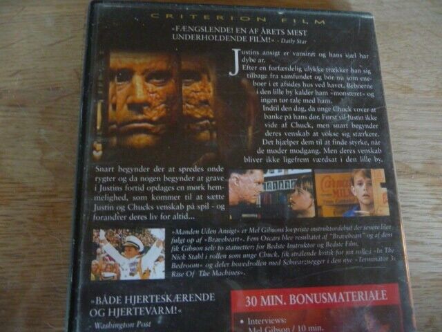 Manden uden ansigt, instruktør Mel Gibson, DVD