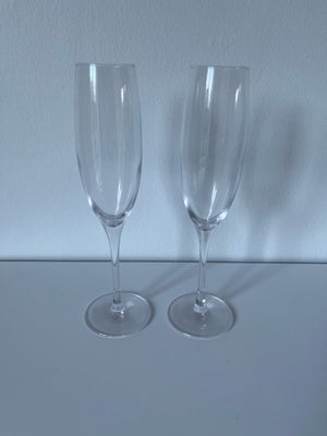 Glas, Champagneglas, 2 stk