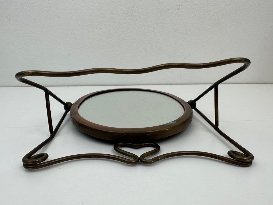 Vintage bordspejl i kobber