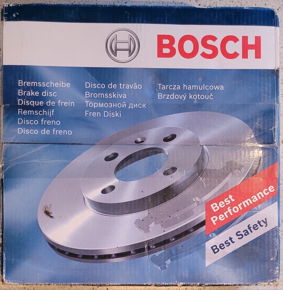 Bremsedele, 2 stk. Bosch Bremseskiver 0 986 479 C20, VW