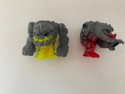 Lego Power Miners, 2 store stenmonstre
Den røde har mistet sin højre arm i kamp

Fast samlet pris
Ka