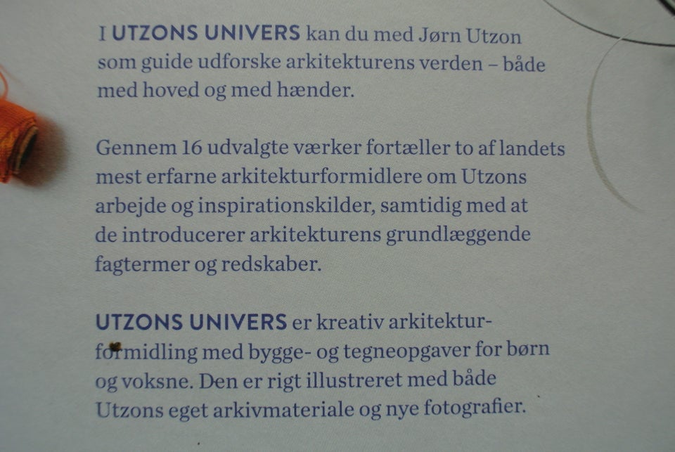 utzons univers - byg, tegn og lær, af malene abildgaard og