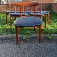 Spisebordsstol, Massiv teaktræ, Dansk design