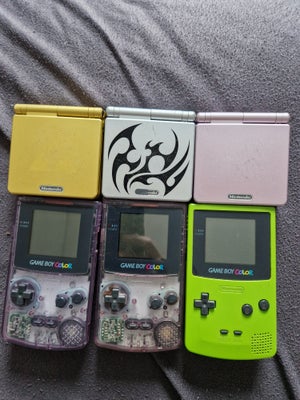 Nintendo Game Boy Color, 001 og 101, Perfekt, Gameboy color lime - 500
Gameboy color atomic purple -