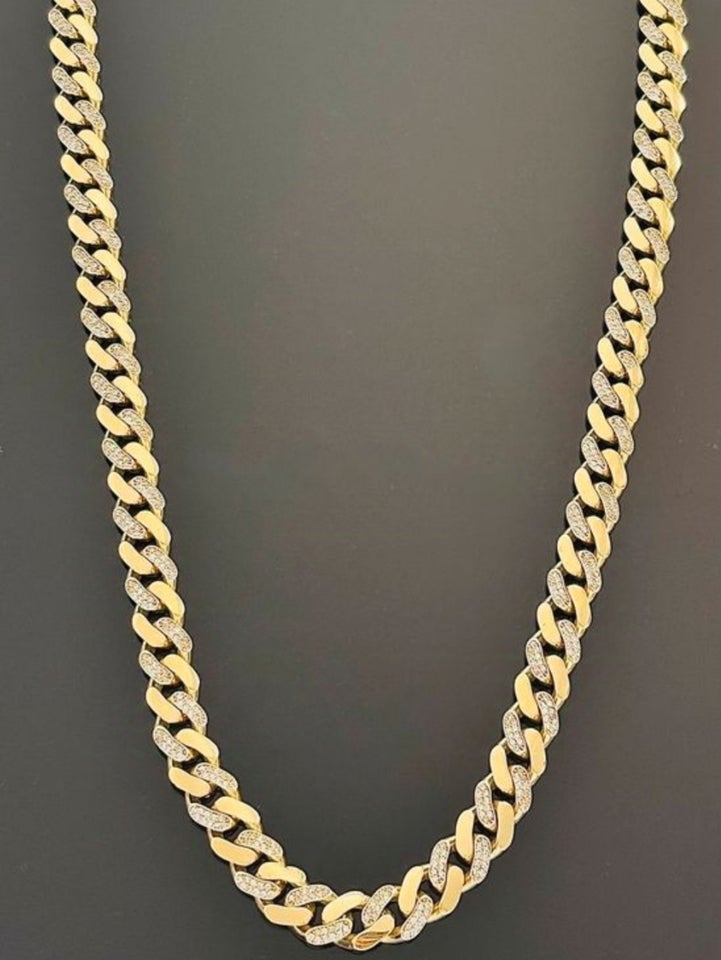 Halskæde, guld, Cuban Link