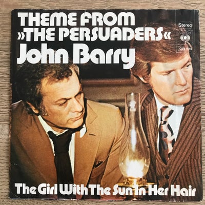 Single, John Barry, The Persuaders, Pop, Moog
Soundtrack fra De Uheldige Helte
Holl. 1972 CBS Record