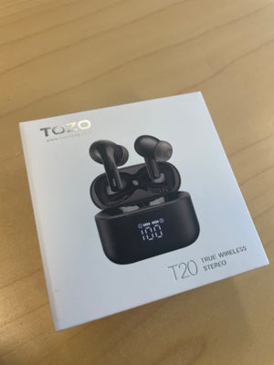 in-ear hovedtelefoner, Andet mærke, TOZO T20, Perfekt, Sælger disse TOZO T20 truly Wireless (TWS) ea