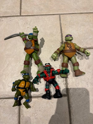 Turtles figurer, 4 turtles figurer
Leonardo figur original fra 90’erne
Resten af figurerne fra nyere